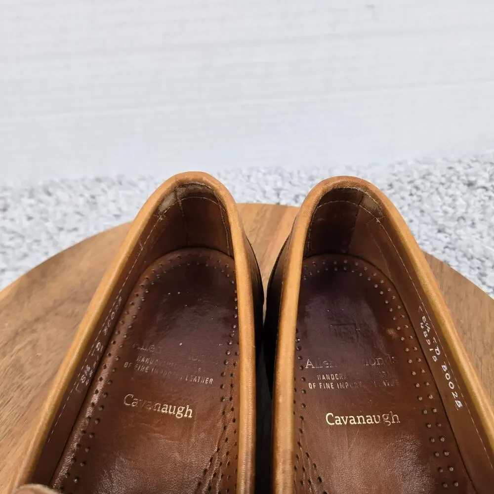 Allen Edmonds Mens 8.5D Cavanaugh Brown Leather Casual Office Penny Loafer